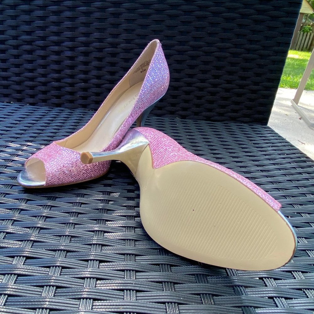 Enzo Angiolini Pink Sparkle Heels 8 1/2